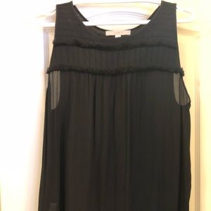 NWOT Loft sleeveless blouse with detail